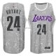 Maillot Lumieres de la ville Los Angeles Lakers Bryant Gris