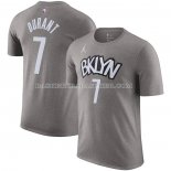 Maillot Manche Courte Brooklyn Nets Kevin Durant Statement Gris