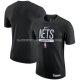 Maillot Manche Courte Brooklyn Nets Practice Performance 2022-23 Noir