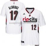 Maillot Manche Courte Portland Trail Blazers Aldridge Blanc