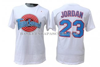 Maillot Manche Courte Tune Squad Jordan Blanc