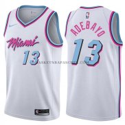 Maillot Miami Heat Bam Adebayo Ciudad 2017-18 Blanc