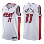 Maillot Miami Heat Dion Waiters Association 2017-18 Blanc