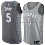 Maillot Minnesota Timberwolves Gorgui Dieng Ciudad 2018 Gris