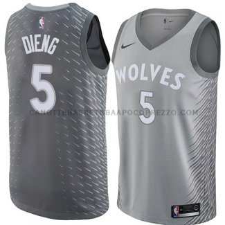 Maillot Minnesota Timberwolves Gorgui Dieng Ciudad 2018 Gris