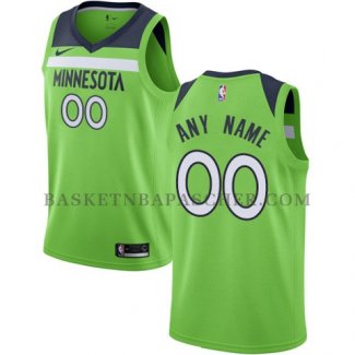 Maillot Minnesota Timberwolves Personnalise 2017-18 Vert