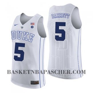 Maillot Ncaa Duke Blue Devils R. J. Barrett Blanc