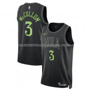 Maillot New Orleans Pelicans Cj Mccollum NO 3 Ville 2023-24 Noir