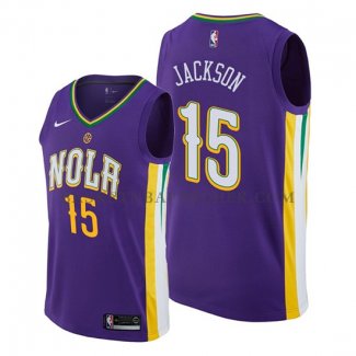 Maillot New Orleans Pelicans Frank Jackson Ville Volet