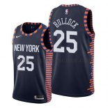Maillot New York Knicks Reggie Bullock Ville 2019 Bleu