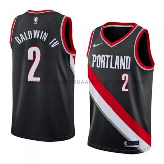 Maillot Portland Trail Blazers Wade Baldwin Iv Icon 2018 Noir