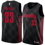 Maillot Portland Trail Blazers Zach Collins Ciudad 2018 Noir