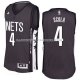 Maillot Remix Alternate Brooklyn Nets Scola 2016-17 Noir