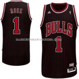 Maillot Retro Chicago Bulls Rose Noir