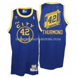 Maillot Retro City Bus Golden State Warriors Thurmond Bleu