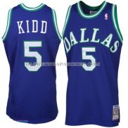 Maillot Retro Dallas Mavericks Kidd Bleu