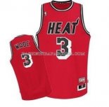Maillot Retro Miami Heat Wade Rouge