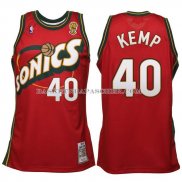 Maillot Retro Seattle Supersonics Kemp Rouge