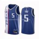 Maillot Sacramento Kings De'aaron Fox NO 5 Ville 2023-24 Bleu