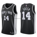 Maillot San Antonio Spurs Danny 2017-18 Vert Icon 2017-18 Noir