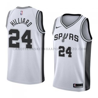 Maillot San Antonio Spurs Darrun Hilliard Association 2018 Blanc