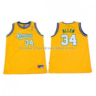 Maillot Seattle Supersonics Allen Jaune