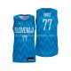 Maillot Slovenia Luka Doncic NO 77 Exterieur Bleu