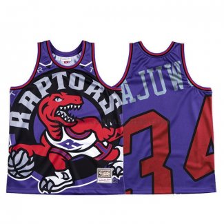 Maillot Tornto Raptors Hakeem Olajuwon Mitchell & Ness Big Face Volet