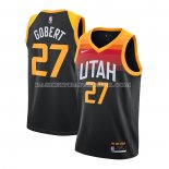 Maillot Utah Jazz Rudy Gobert Ville 2020-21 Noir Maillot Utah Jazz Rudy Gobert Ville 2020-21 Noir