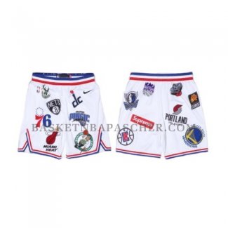 Short Supreme x Nike Blanc