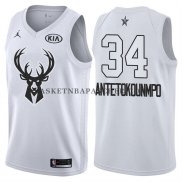 Maillot All Star 2018 Milwaukee Bucks Giannis Antetokounmpo Blan