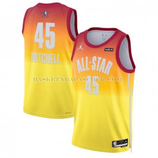 Maillot All Star 2023 Utah Jazz Donovan Mitchell NO 45 Orange