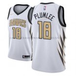 Maillot Atlanta Hawks Miles Plumlee Ciudad 2018-19 Blanc Maillot Atlanta Hawks Miles Plumlee Ciudad 2018-19 Blanc