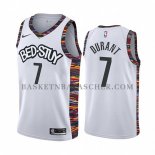 Maillot Brooklyn Nets Kevin Durant Ville 2019-20 Blanc Maillot Brooklyn Nets Kevin Durant Ville 2019-20 Blanc