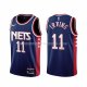 Maillot Brooklyn Nets Kyrie Irving NO 11 Ville 2021-22 Bleu