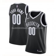 Maillot Brooklyn Nets Personnalise Icon 2020-21 Noir