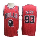 Maillot Chicago Bulls Bape Rouge HardwoodClassics