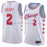 Maillot Chicago Bulls Jerian Grant Ciudad 2018 Blanc