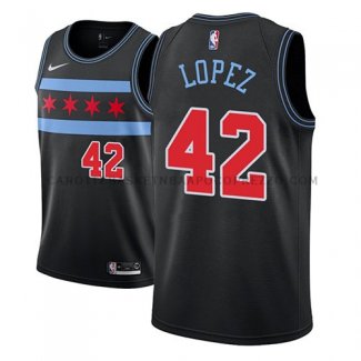 Maillot Chicago Bulls Robin Lopez Ciudad 2018-19 Noir