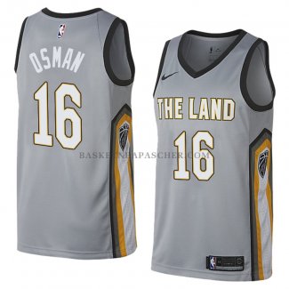 Maillot Cleveland Cavaliers Cedi Osman Ville 2018 Gris