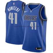 Maillot Dallas Mavericks Dirk Nowitzki 2017-18 Bleu
