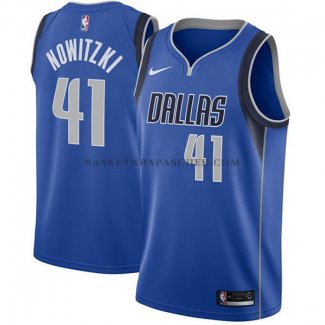 Maillot Dallas Mavericks Dirk Nowitzki 2017-18 Bleu