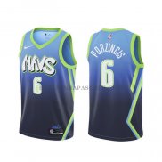 Maillot Dallas Mavericks Kristaps Porzingis Ville 2019-20 Bleu
