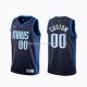 Maillot Dallas Mavericks Personnalise Earned 2020-21 Bleu