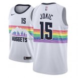 Maillot Denver Nuggets Nikola Jokic Ciudad 2018-19Blanc Maillot Denver Nuggets Nikola Jokic Ciudad 2018-19Blanc