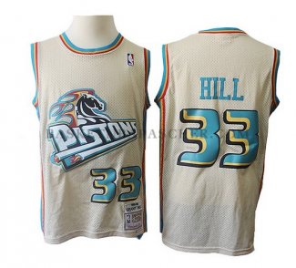 Maillot Detroit Pistons Grant Hill Retro 33 Crema
