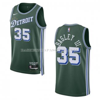 Maillot Detroit Pistons Marvin Bagley III NO 35 Ville 2022-23 Vert