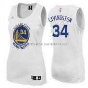 Maillot Femme Golden State Warriors Livingston Blanc
