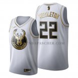 Maillot Golden Edition Milwaukee Bucks Khris Middleton 2019-20 Blanc