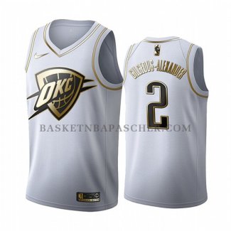 Maillot Golden Edition Oklahoma City Thunder Shai Gilgeous Alexander 2019-20 Blanc